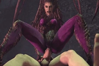 Описываются сексуальные сцены с персонажем Сара Керриган из игры Starcraft.